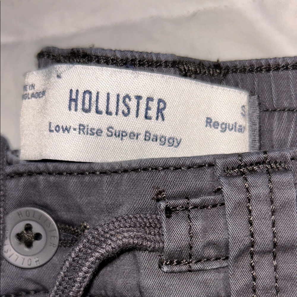 Hollister Charcoal Casual Pants